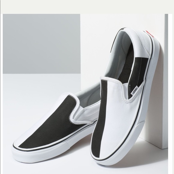 mega checker slip on vans